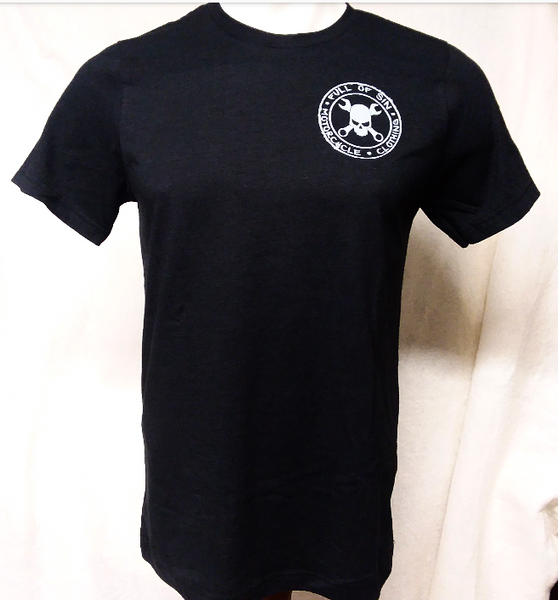 Grey Rotas on Black T-shirt